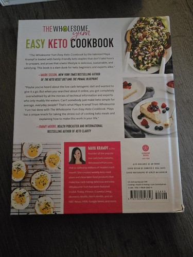 The Wholesome Yum Easy Keto Cookbook: 100 Simple Low Carb Recipes. 10 Ingredient - Picture 2 of 2