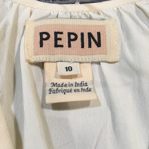 Anthropologie Pepin Geo Fringe Ivory Embroidered Tunic Dress Women's Size 10 - Picture 11 of 13