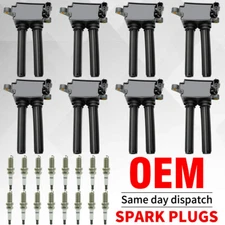 Ignition Coil & Spark Plug for Jeep Dodge Durango Charger RAM 1500 5.7L V8 UF504