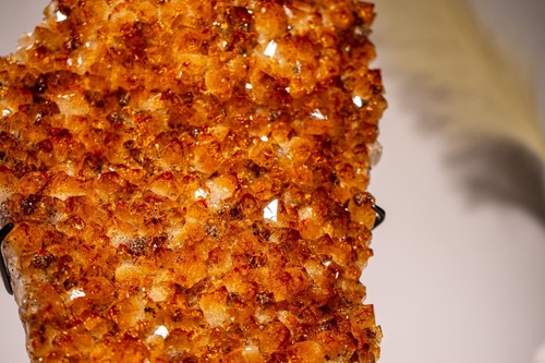 Racimo de citrino dorado grado AAA con druzy naranja intenso brillante, 9 lb - Imagen 6 de 10