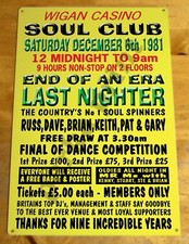 Northern Soul Metal Sign /