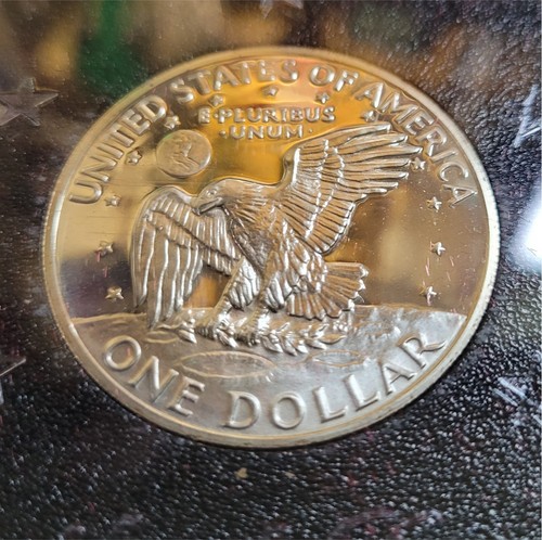 1972-S 40% Proof & Unc Silver Eisenhower U.S. Dollar’s * Toning * Two Coins - Picture 7 of 19