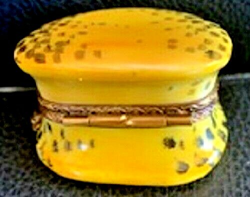 Limoges Leopard Animal Print Purse w/ Shoe Porcelain Trinket Box - Picture 2 of 6