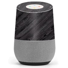 Skin Decal Vinyl Wrap for Google Home stickers skins cover/ Black Wood