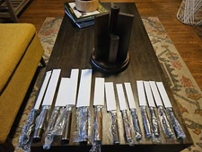Kitchen Knive Set with Rotating Butcher Block