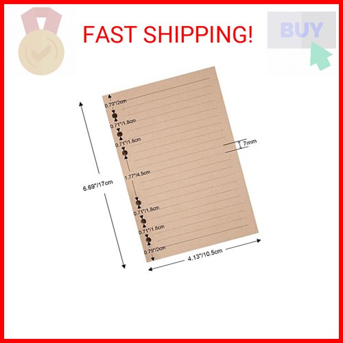 Refills Lined Paper, MALEDEN Refillable A6 Paper for 5x7 Journal Notebook Insert - Picture 2 of 2