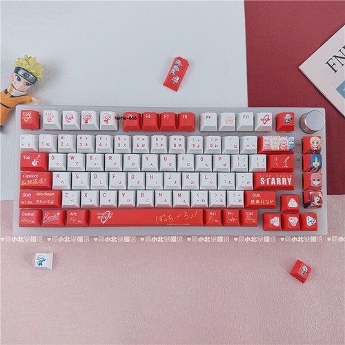 BOCCHI THE ROCK Kita Ikuyo Keycap 137 Keys Dye-sub PBT for Cherry MX Keyboard - Picture 9 of 10