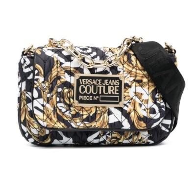 Versace Handbag w/ a heart shaped coin purse and Versace crossbody strap RARE