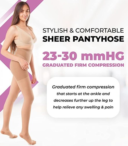 GABRIALLA transparente Strumpfhose - Kompression (23-30 mmHg): H-330 - Bild 3 von 11
