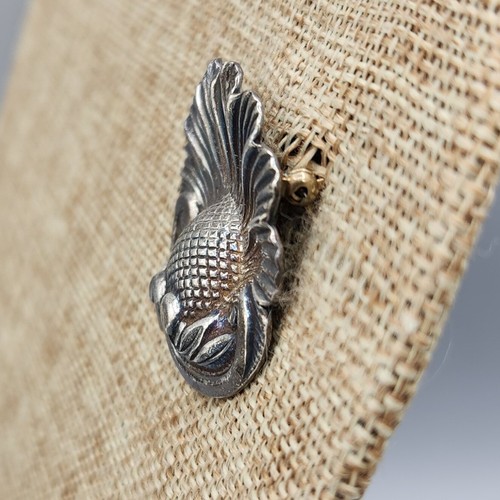 Broche y pendientes Art Nouveau JEWELART firmados de plata de ley 12,3 g - Imagen 5 de 12