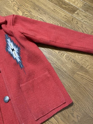INDIAN MOTORCYCLE CHIMAYO BLANKET JACKET Native Pattern Ortega Concho Button - Picture 5 of 10
