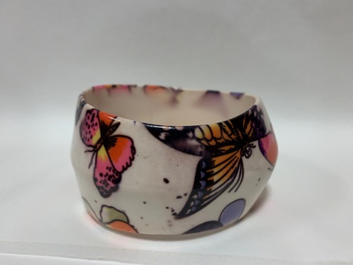 River Island Thick Chunky Stunning Butterfly Design Shaped Bangle - Picture 3 of 6