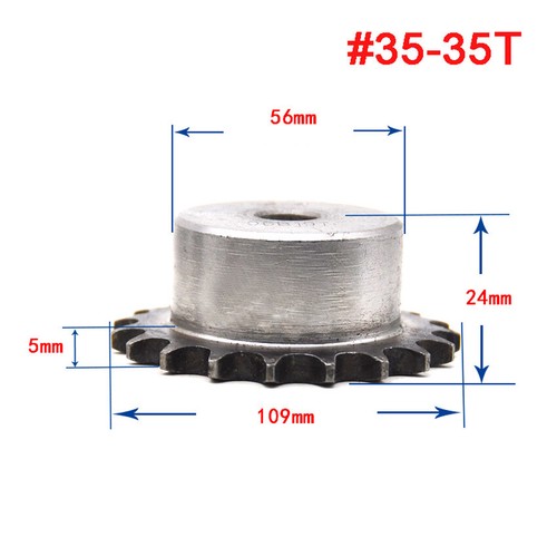 06B 9-60T Roller Chain Sprockets #35 With Step Drive Sprocket Pitch 3/8" 9.525mm - Picture 27 of 50