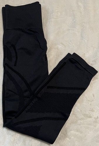 Seamless Leggings, High Waist, Black, SZ S - Picture 7 of 7