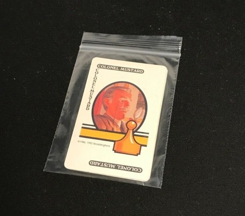 Parker Brothers Clue Board Game 1992 - Replacement Suspect Cards - Picture 3 of 4