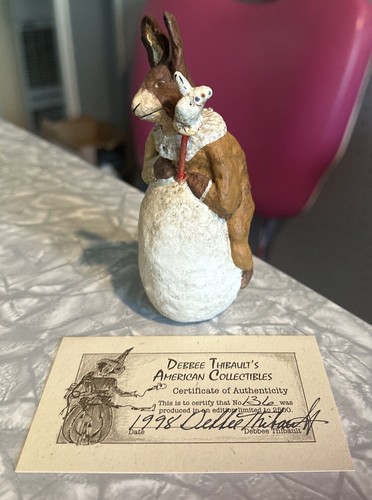 Debbee Thibault 1998 Leaping Rabbit 136/2500 Figure 5” COA - Picture 1 of 6