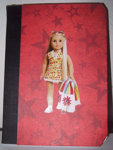 American Girl Puppe Julie maßgeschneidertes Mini Notizbuch entzückend Partygeschenk oder Geschenk - Bild 3 von 3