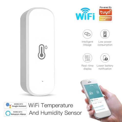 Tuya Smart APP ZigBee/WiFi Temperature Humidity Sensor Monitor for Alexa Google - Picture 17 of 18