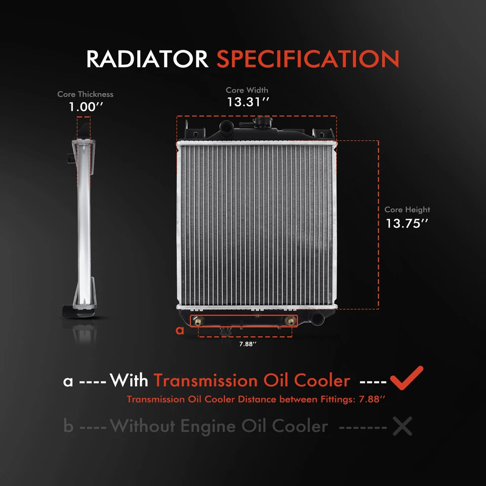 Radiador de transmisión automática con enfriador de aceite para Suzuki Swift 1989-1994 1,0 L 1,3 L 1,6 L Foto 2 de 4