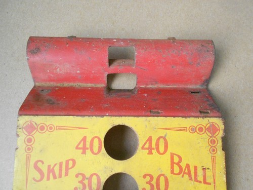 Vintage Wyandotte Toys Skip Ball Score Panel Original Metal Section - Bild 3 von 15