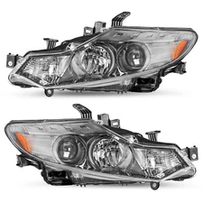 For 2009-2014 Nissan Murano Halogen Headlights Assembly Headlamps Left+Right