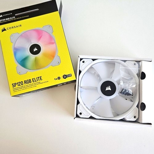 CORSAIR iCUE SP120 RGB ELITE Performance 120mm White PWM Single Fan CO-9050136- - Afbeelding 2 van 7
