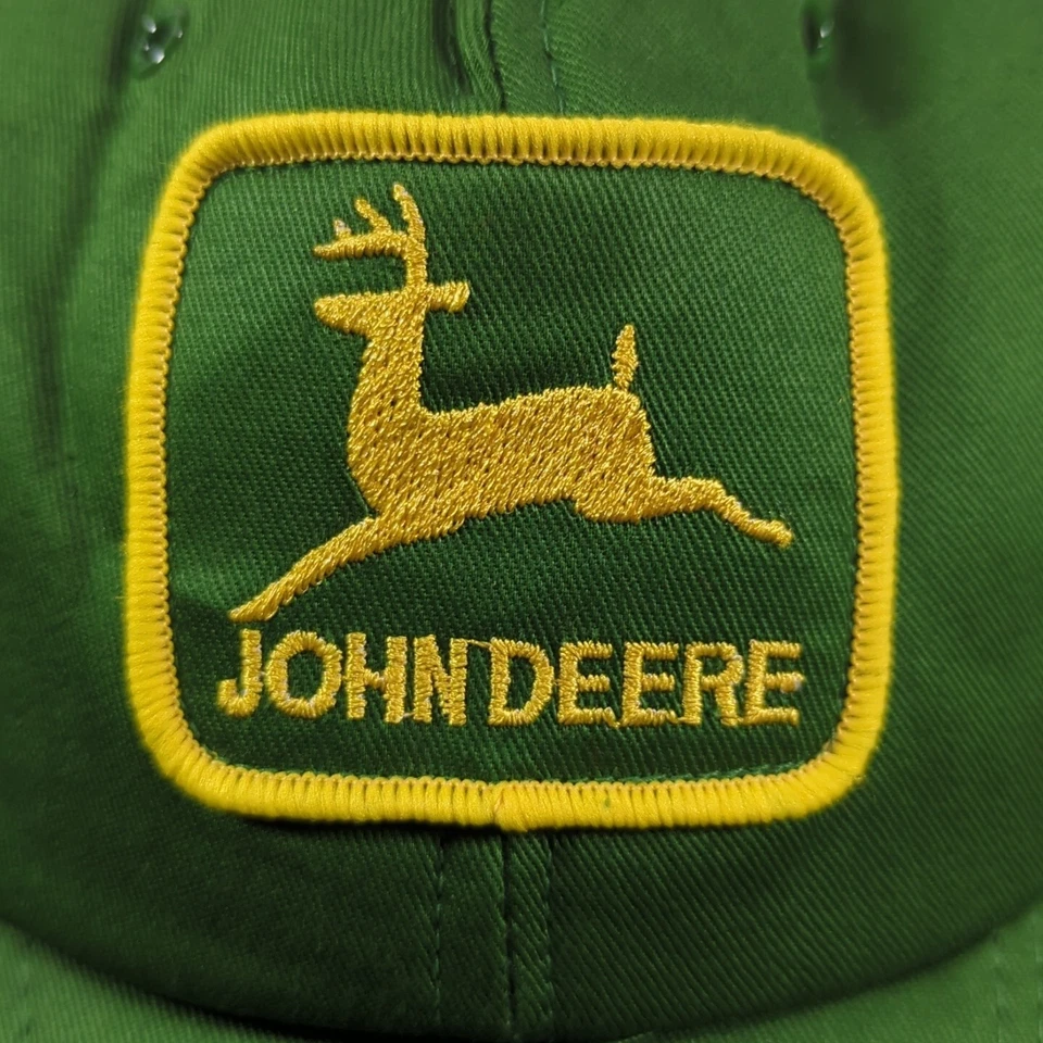 John Deere Parche Vintage Snapback Camionero Granja Sombrero Gorra de Bola Ajustable Foto 2 de 4