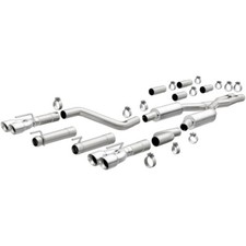 MagnaFlow Fits 2017+ Dodge Challenger 409 SS Polished 3in Quad Tips Cat-Back