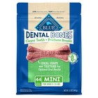 Blue Buffalo Dental Bones Natural Adult Dental Chew Dog Treats Mini 12oz bag