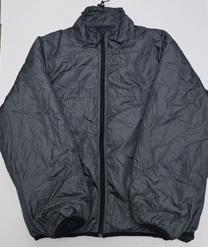 Orvis Jacket Mens Large Grey Primaloft Puffer Windbreaker Bomber Zip Coat
