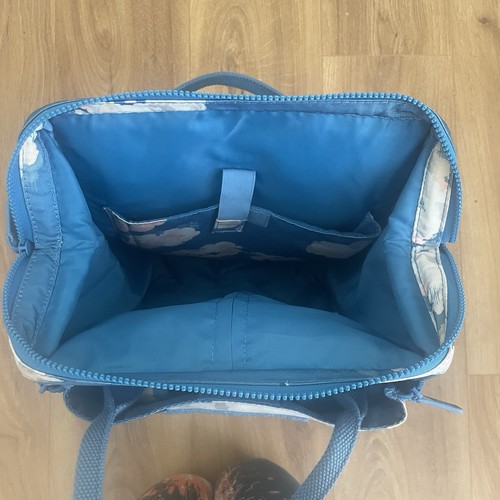 Cath Kidston Blue Cloud Print Backpack / Wheeled Case / Cabin Luggage - Picture 8 of 10