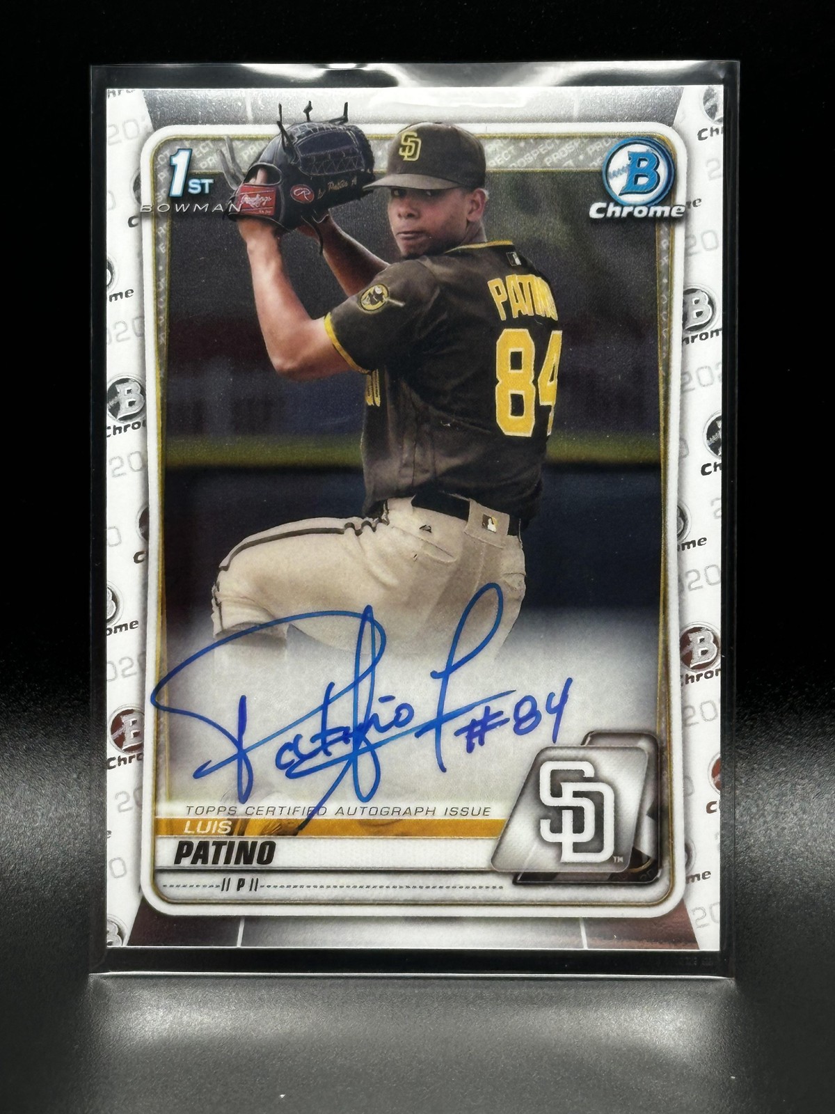 2020 Bowman #CPA-LP Luis Patino Chrome Prospect Autographs