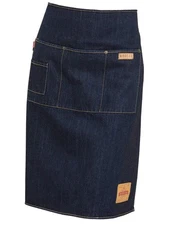 Unisex Chef Kitchen Denim Waist Apron with Pockets for Men and WomenNavy Blue