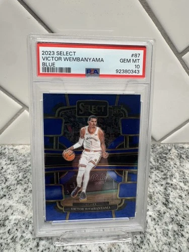 Victor Wembanyama 2023 Select Blue Prizm #87 Rare PSA 10 Gem Mint