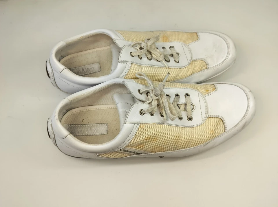 Zapatillas Calvin Klein de Lona y Cuero con Cordones Talla 10M Usadas Foto 4 de 4