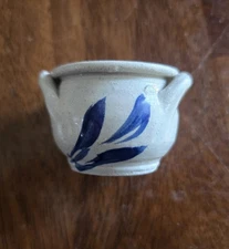 Williamsburg Mini Pottery Salt Glaze Stoneware cobalt design