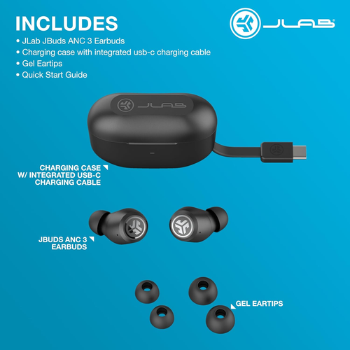 Jlab Jbuds ANC 3 Limited Edition Transformers Decepticon True Wireless Earbuds w - Picture 8 of 13