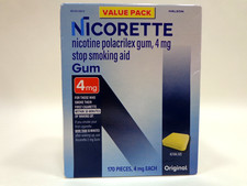 Nicorette Nicotine Gum 4mg Original Flavor 170ct Exp 6/2027