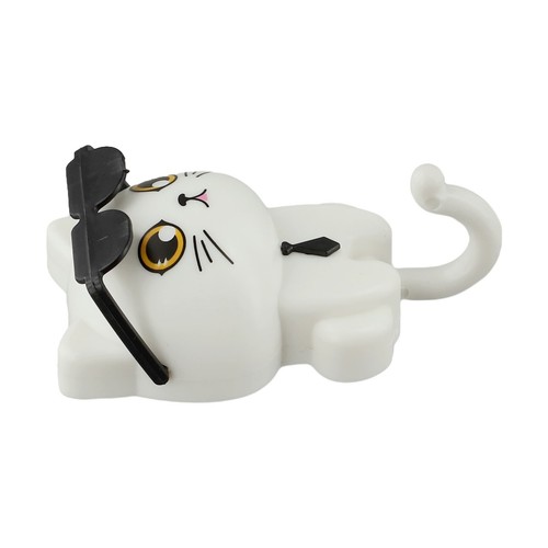 Whimsical Cat Coat Hooks with Sunglasses for Organizing Keys and Towels - Afbeelding 8 van 12
