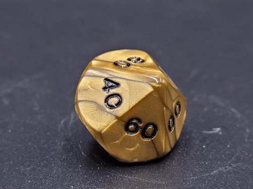 Koplow D10 Olympic Gold Die Gaming Hobby Strategy - Picture 4 of 5