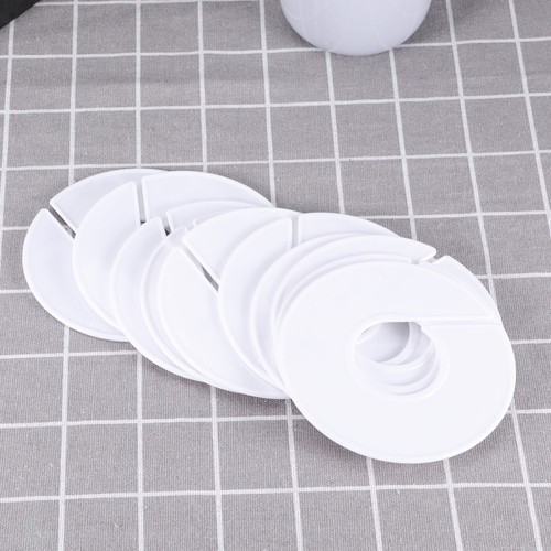 10 Pezzi Divisori per Indumenti Vestiti Taglia Fibbie Bianco Abbigliamento Taglia Divisori - Foto 9 di 12