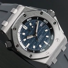 Audemars Piguet Royal Oak Offshore Diver 2022 42mm Steel Case Blue Dial Strap
