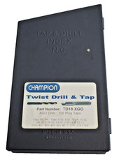 Champion Cutting Tools  TD18-XGO 18 piece Tap and Drill set Metal Case USA