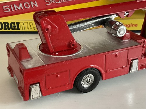 Corgi Major 1127 Simon Snorkel Bedford TK Fire Engine RARE CROSS OVER WHEELS - Picture 5 of 20