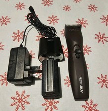 Animal Pet Cordless Clipper KM Supera Prime Blade Two Batteries And Charger