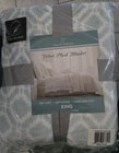 Great Bay Home Velvet  Blanket King 108"x90" NEW