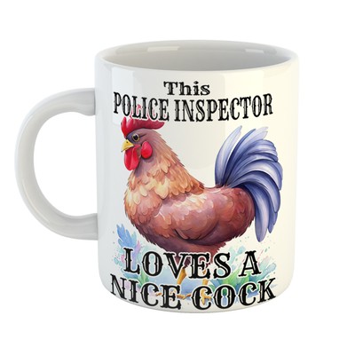 Geschenk für Hühnerfans - POLIZEIINSPEKTOR LIEBT EINEN SCHÖNEN HAHN HAHN - Bestseller