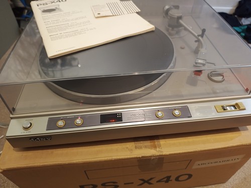 Tocadiscos Sony PS-X40 unidad directa reproductor de discos funcionando - Leer descripción
