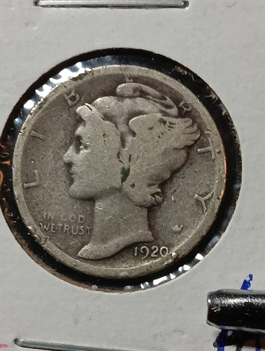 👉1920-Mercury Dime Fine  Choice  #12
