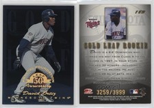 1998 Leaf Fractal Foundation Gold Leaf Rookie /3999 David Ortiz #183 HOF